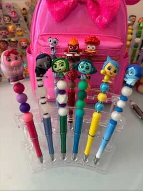Inside Out Character Bead Pens